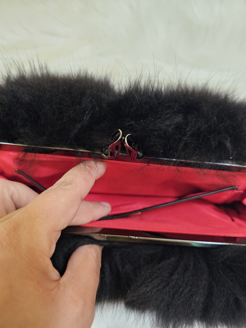 Christian Louboutin Fox Fur Anastasia Muff Bag - Picture 15 of 17